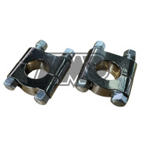 Abraçadeiras metal para guiador 22 mm / motorizada / cromado